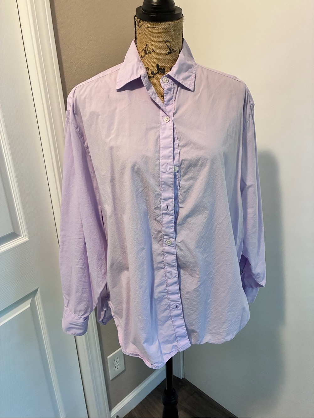 aerie Lavender Button-Down Shirt